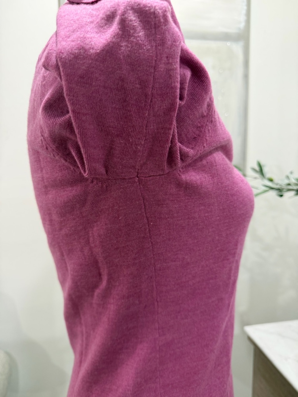 Banana Republic Fuchsia Pink Button-Front Merino Extra-Fine Wool Cardigan - Picture 5 of 11
